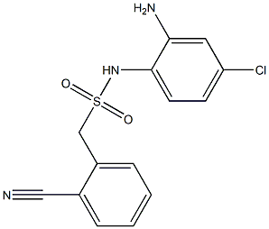 N-(2-amino-4-chlorophenyl)-1-(2-cyanophenyl)methanesulfonamide Structure