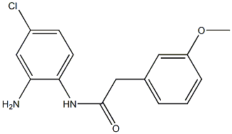 N-(2-amino-4-chlorophenyl)-2-(3-methoxyphenyl)acetamide 구조식 이미지