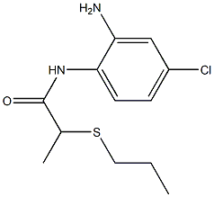 N-(2-amino-4-chlorophenyl)-2-(propylsulfanyl)propanamide 구조식 이미지