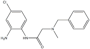 N-(2-amino-4-chlorophenyl)-2-[benzyl(methyl)amino]acetamide 구조식 이미지