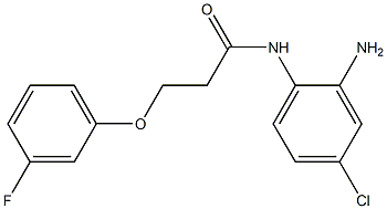N-(2-amino-4-chlorophenyl)-3-(3-fluorophenoxy)propanamide Structure