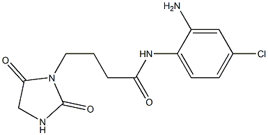 N-(2-amino-4-chlorophenyl)-4-(2,5-dioxoimidazolidin-1-yl)butanamide 구조식 이미지