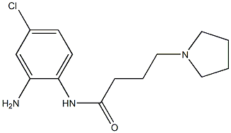 N-(2-amino-4-chlorophenyl)-4-pyrrolidin-1-ylbutanamide 구조식 이미지