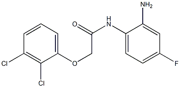 N-(2-amino-4-fluorophenyl)-2-(2,3-dichlorophenoxy)acetamide 구조식 이미지