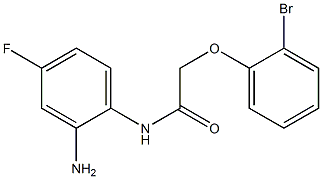 N-(2-amino-4-fluorophenyl)-2-(2-bromophenoxy)acetamide Structure