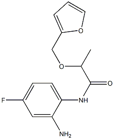 N-(2-amino-4-fluorophenyl)-2-(2-furylmethoxy)propanamide Structure