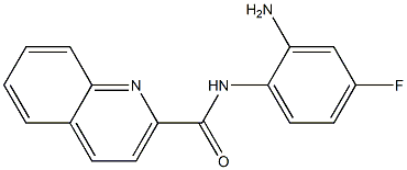 N-(2-amino-4-fluorophenyl)quinoline-2-carboxamide 구조식 이미지