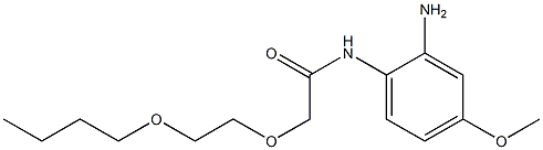 N-(2-amino-4-methoxyphenyl)-2-(2-butoxyethoxy)acetamide 구조식 이미지