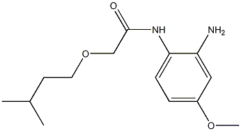 N-(2-amino-4-methoxyphenyl)-2-(3-methylbutoxy)acetamide 구조식 이미지