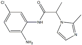 N-(2-amino-5-chlorophenyl)-2-(2-methyl-1H-imidazol-1-yl)propanamide 구조식 이미지