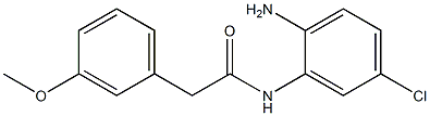 N-(2-amino-5-chlorophenyl)-2-(3-methoxyphenyl)acetamide 구조식 이미지