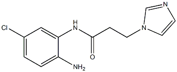 N-(2-amino-5-chlorophenyl)-3-(1H-imidazol-1-yl)propanamide 구조식 이미지