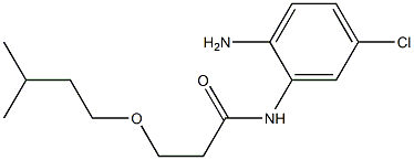 N-(2-amino-5-chlorophenyl)-3-(3-methylbutoxy)propanamide Structure