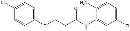 N-(2-amino-5-chlorophenyl)-3-(4-chlorophenoxy)propanamide 구조식 이미지