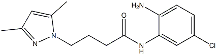 N-(2-amino-5-chlorophenyl)-4-(3,5-dimethyl-1H-pyrazol-1-yl)butanamide Structure