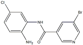 N-(2-amino-5-chlorophenyl)-5-bromopyridine-3-carboxamide 구조식 이미지