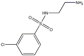 N-(2-aminoethyl)-3-chlorobenzene-1-sulfonamide Structure