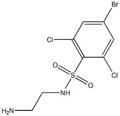 N-(2-aminoethyl)-4-bromo-2,6-dichlorobenzene-1-sulfonamide Structure