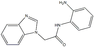 N-(2-aminophenyl)-2-(1H-benzimidazol-1-yl)acetamide 구조식 이미지