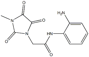 N-(2-aminophenyl)-2-(3-methyl-2,4,5-trioxoimidazolidin-1-yl)acetamide 구조식 이미지