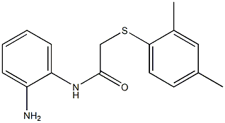 N-(2-aminophenyl)-2-[(2,4-dimethylphenyl)sulfanyl]acetamide 구조식 이미지