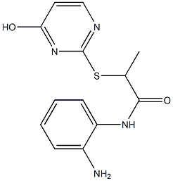 N-(2-aminophenyl)-2-[(4-hydroxypyrimidin-2-yl)sulfanyl]propanamide 구조식 이미지