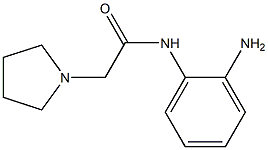 N-(2-aminophenyl)-2-pyrrolidin-1-ylacetamide Structure