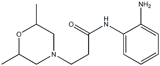 N-(2-aminophenyl)-3-(2,6-dimethylmorpholin-4-yl)propanamide 구조식 이미지