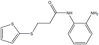 N-(2-aminophenyl)-3-(thiophen-2-ylsulfanyl)propanamide 구조식 이미지