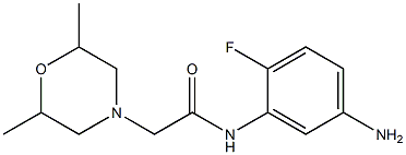 N-(5-amino-2-fluorophenyl)-2-(2,6-dimethylmorpholin-4-yl)acetamide Structure
