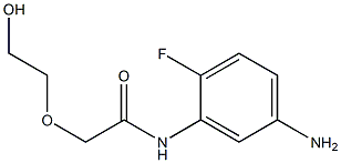 N-(5-amino-2-fluorophenyl)-2-(2-hydroxyethoxy)acetamide 구조식 이미지