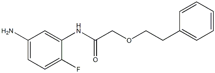 N-(5-amino-2-fluorophenyl)-2-(2-phenylethoxy)acetamide 구조식 이미지