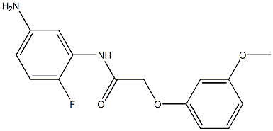 N-(5-amino-2-fluorophenyl)-2-(3-methoxyphenoxy)acetamide Structure