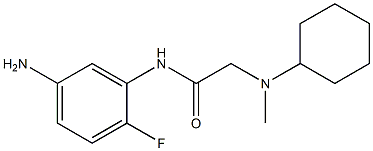 N-(5-amino-2-fluorophenyl)-2-[cyclohexyl(methyl)amino]acetamide Structure