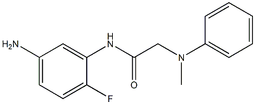 N-(5-amino-2-fluorophenyl)-2-[methyl(phenyl)amino]acetamide Structure