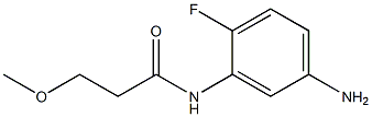 N-(5-amino-2-fluorophenyl)-3-methoxypropanamide Structure