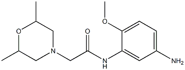N-(5-amino-2-methoxyphenyl)-2-(2,6-dimethylmorpholin-4-yl)acetamide Structure