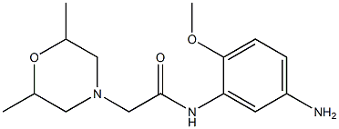 N-(5-amino-2-methoxyphenyl)-2-(2,6-dimethylmorpholin-4-yl)acetamide 구조식 이미지