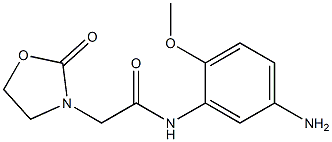 N-(5-amino-2-methoxyphenyl)-2-(2-oxo-1,3-oxazolidin-3-yl)acetamide Structure