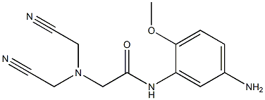 N-(5-amino-2-methoxyphenyl)-2-[bis(cyanomethyl)amino]acetamide Structure