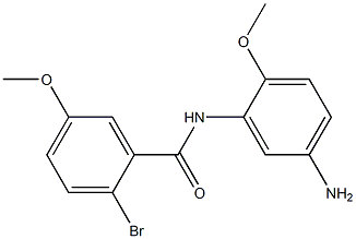 N-(5-amino-2-methoxyphenyl)-2-bromo-5-methoxybenzamide 구조식 이미지