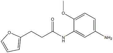 N-(5-amino-2-methoxyphenyl)-3-(furan-2-yl)propanamide 구조식 이미지