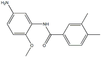 N-(5-amino-2-methoxyphenyl)-3,4-dimethylbenzamide 구조식 이미지