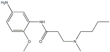 N-(5-amino-2-methoxyphenyl)-3-[butyl(methyl)amino]propanamide 구조식 이미지