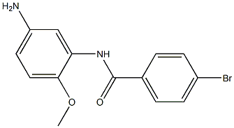 N-(5-amino-2-methoxyphenyl)-4-bromobenzamide 구조식 이미지