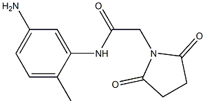 N-(5-amino-2-methylphenyl)-2-(2,5-dioxopyrrolidin-1-yl)acetamide 구조식 이미지