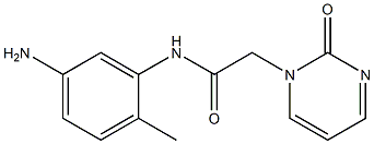 N-(5-amino-2-methylphenyl)-2-(2-oxopyrimidin-1(2H)-yl)acetamide Structure