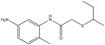 N-(5-amino-2-methylphenyl)-2-(butan-2-ylsulfanyl)acetamide Structure