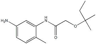 N-(5-amino-2-methylphenyl)-2-[(2-methylbutan-2-yl)oxy]acetamide Structure