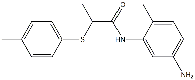 N-(5-amino-2-methylphenyl)-2-[(4-methylphenyl)sulfanyl]propanamide 구조식 이미지